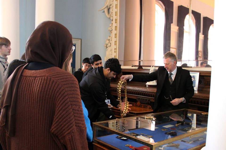 Students on Bolton Council Worksplace Safari 