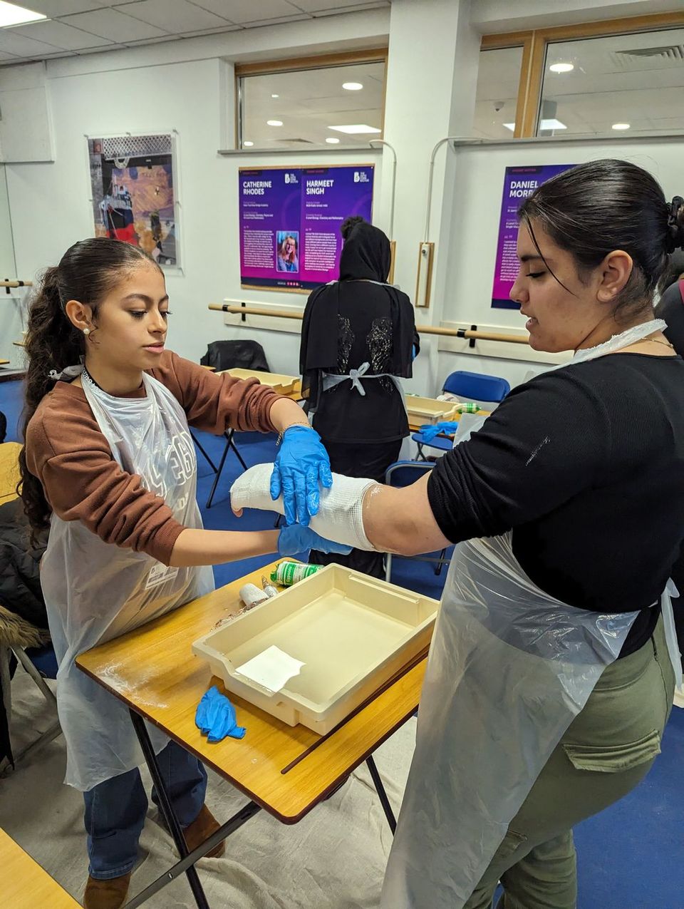 Image of student in session