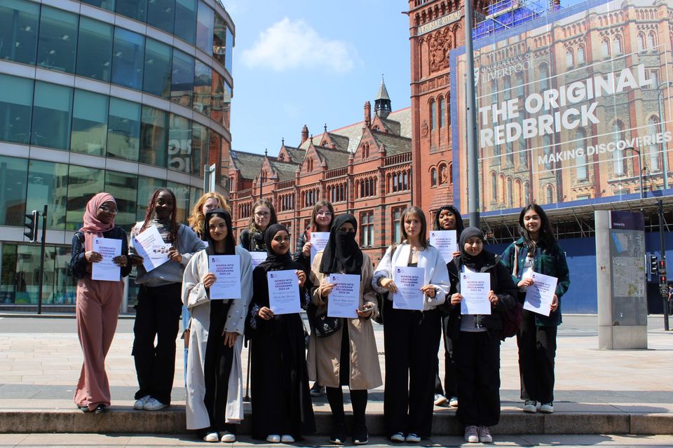 Group image of Women into Leadership Liverpool trip